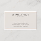洗練さミニマルお洒落れた平野 名刺 (正面)
