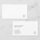 洗練さモノグラムのれたプモダンラン 名刺 (正面/裏面)