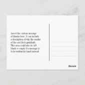 洗練さ感謝していれた「非常に!」 ポストカード (裏面)