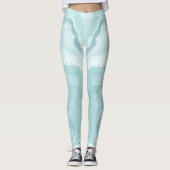 洗練さ最高のれたルックスの水彩レギンス レギンス (正面)