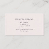 洗練エレガントされたゴールデンリーフ名刺 名刺 (裏面)