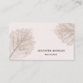 洗練エレガントされたゴールデンリーフ名刺 名刺 (正面)