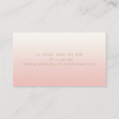 洗練エレガントされたシックモダン 名刺 (裏面)