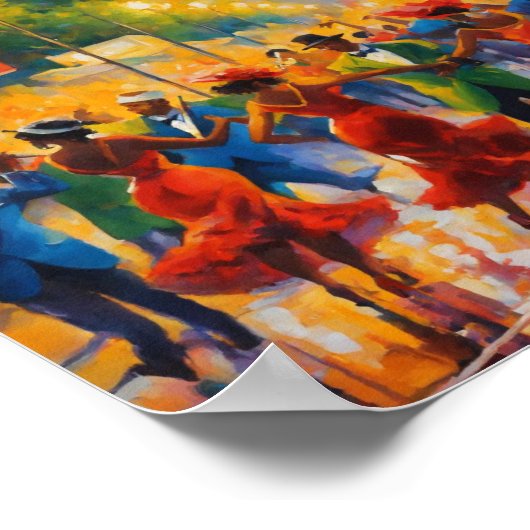 洗練エレガントされたハーレムルネッサンススイング ポスター (角)