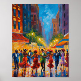 洗練エレガントされたハーレムルネッサンススイング ポスター