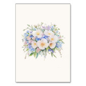 洗練エレガントされたフローラ結婚の テーブルナンバー (裏面)