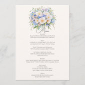 洗練エレガントされたフローラ結婚の メニュー (正面)