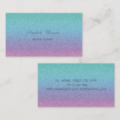 洗練エレガントされたモダングリッターグラデーション 名刺 (正面/裏面)