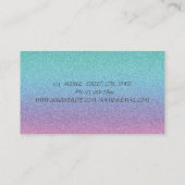 洗練エレガントされたモダングリッターグラデーション 名刺 (裏面)