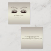 洗練エレガントされたモダングリッターフェイクフラッシュ スクエア名刺 (正面/裏面)