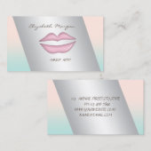 洗練エレガントされたモダンプロフェッショナル、唇 名刺 (正面/裏面)