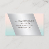 洗練エレガントされたモダンプロフェッショナル、唇 名刺 (裏面)