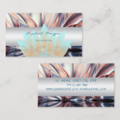 洗練エレガントされたモダンロータス、抽象芸術 名刺 (正面/裏面)