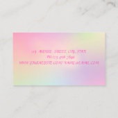 洗練エレガントされたモダン唇ホログラフィック 名刺 (裏面)