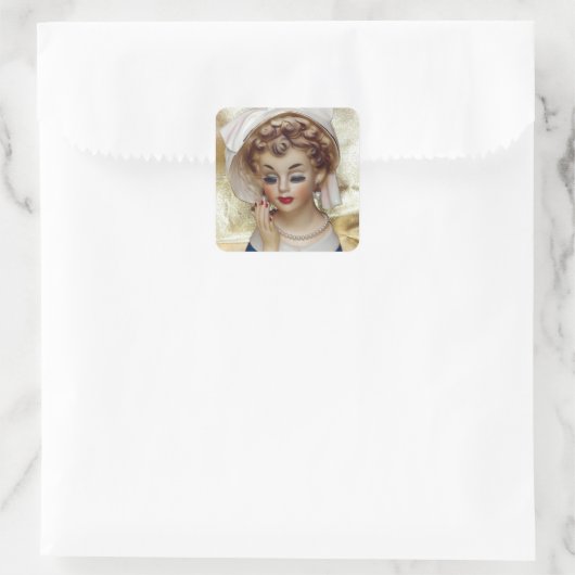 洗練エレガントされた女性用花瓶パムファンシー スクエアシール (バッグ)