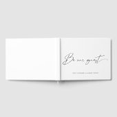 洗練エレガントされた書結婚道 ゲストブック (全面)