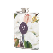 洗練エレガントされた植物フローラモノグラムFl フラスク (左)