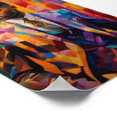 洗練エレガントされた紳士ハーレムルネッサンス ポスター (角)