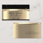 洗練エレガントされた高級紹介カード 紹介カード (正面/裏面)