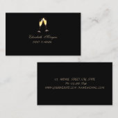 洗練エレガントさモダンれたガラス 名刺 (正面/裏面)