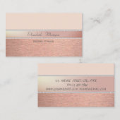 洗練エレガントさモダンれた真珠 名刺 (正面/裏面)