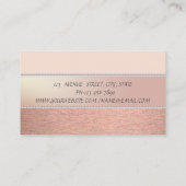 洗練エレガントさモダンれた真珠 名刺 (裏面)