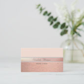 洗練エレガントさモダンれた真珠 名刺 (スタンド正面)