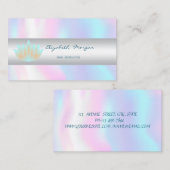 洗練エレガントさモダンれた,ロータス,ホログラフィック 名刺 (正面/裏面)