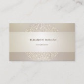 洗練エレガントモダン,ドット,ストライプの 名刺 (正面)