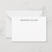 洗練カジュアルされたシンプルエレガントフォーマル ノートカード (正面)