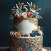 洗練カラフルされた結婚5周年 招待状