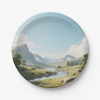 洗練スタイリッシュされた料理 ペーパープレート