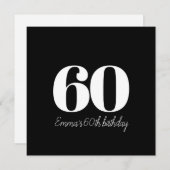 洗練パーソナライズされたされた誕生日 招待状 (正面/裏面)