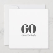 洗練パーソナライズされたされた誕生日 招待状 (裏面)