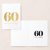 洗練パーソナライズされたされた誕生日 箔カード (ディスプレー)