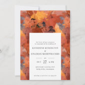 洗練モダンされたテラコッタボホ結婚ズ 招待状 (正面)