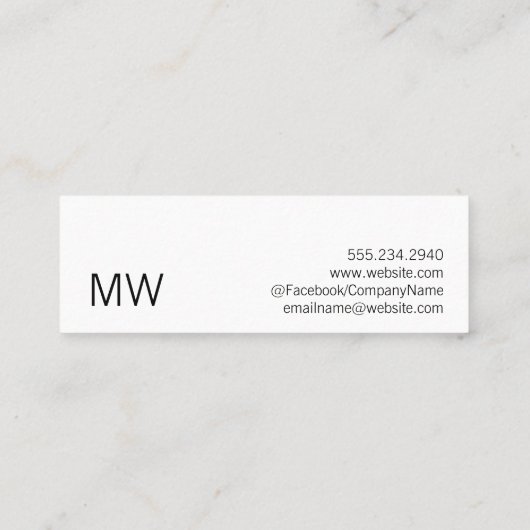 洗練モダンされたピンク スキニー名刺 (裏面)