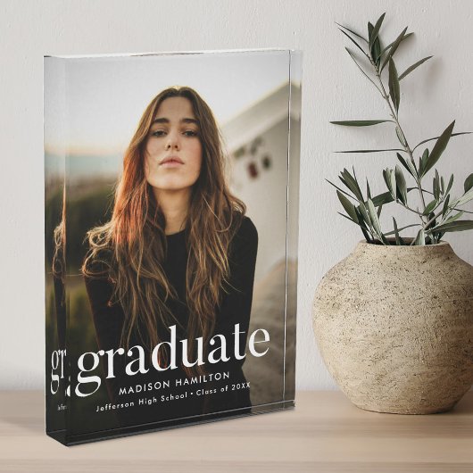 洗練モダンされた卒業 フォトブロック