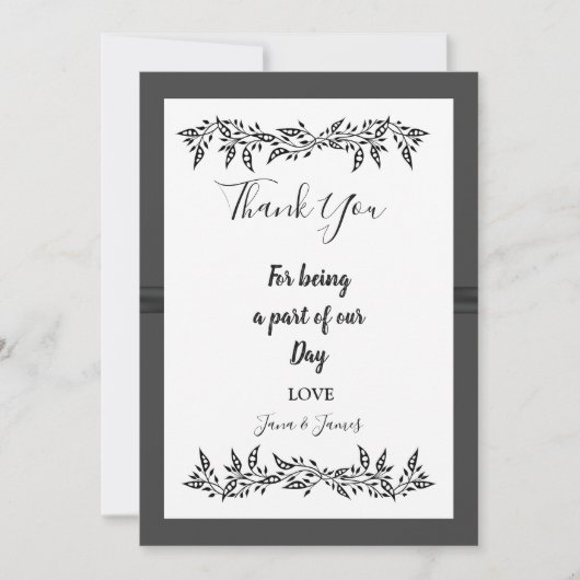 洗練モダン 招待状 (正面)