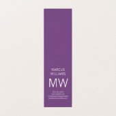 洗練モダン/紫 名刺 (外部フラット)