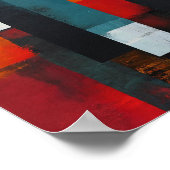 洗練数々のされた抽象芸術 ポスター (角)