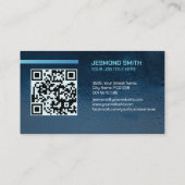 洗車とディテリングのプロフェッショナル お洒落 名刺 (裏面)