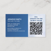 洗車とディテリングのプロフェッショナル お洒落 名刺 (裏面)