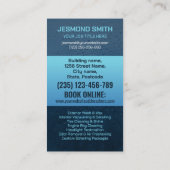 洗車とディテリングのプロフェッショナル お洒落 名刺 (裏面)