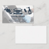 洗車とディテリング | インテリアクリーンアップ 名刺 (正面/裏面)