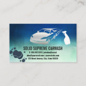 洗車とディテリング | スプレーとスポンジ 名刺 (正面)