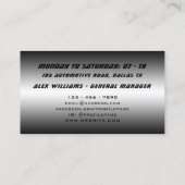 洗車とディテール 名刺 (裏面)