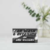 洗車とディテール 名刺 (スタンド正面)