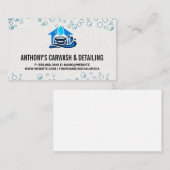 洗車アイコン | バブル 名刺 (正面/裏面)