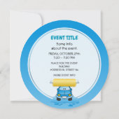 洗車アニメ 招待状 (裏面)